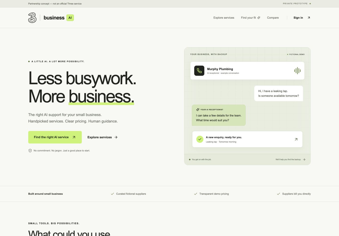 Business AI prototype